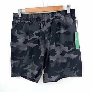 Flint Park Men's Performance Advantage Short (Lined) in Black Camo Size M